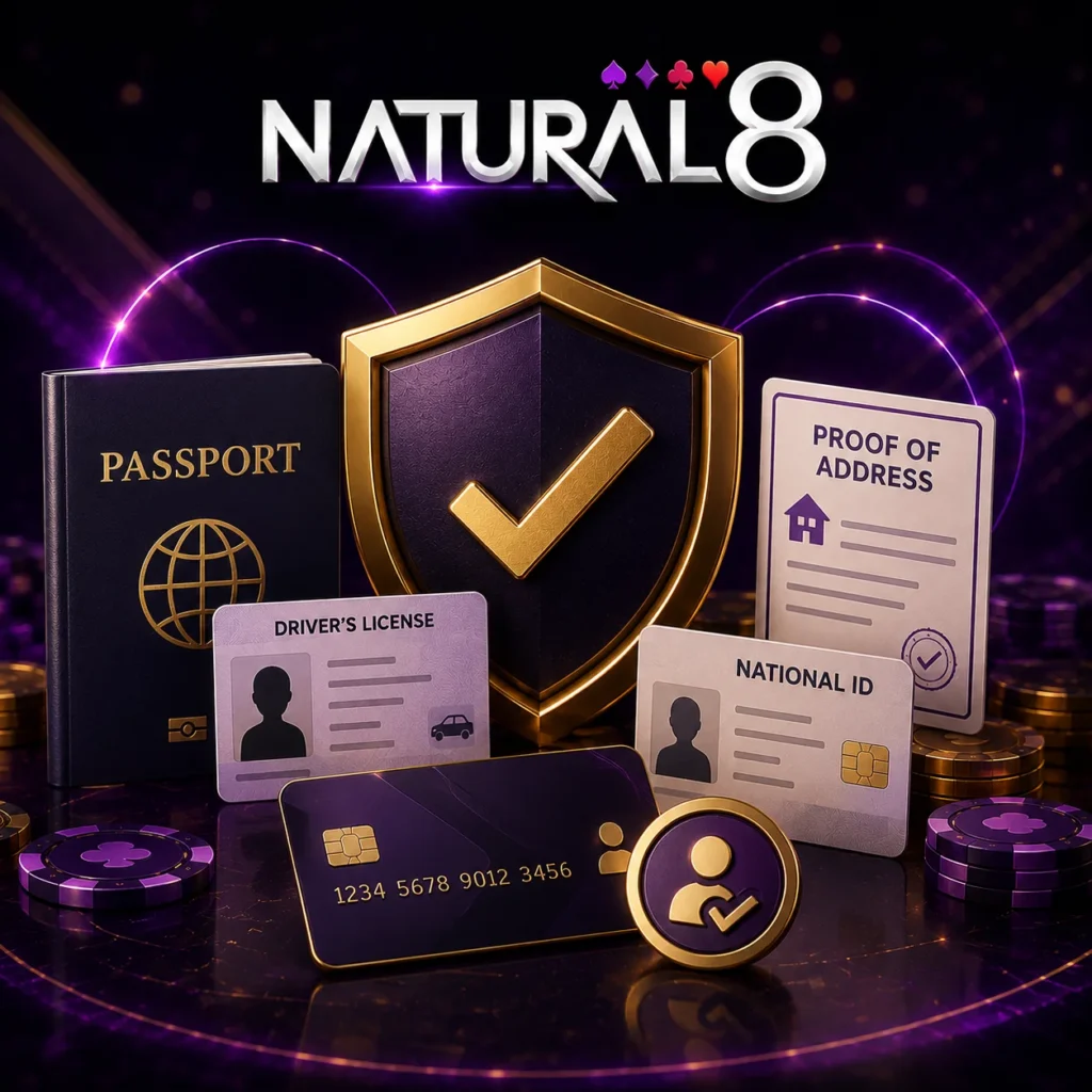 Natural8 KYC verification with identity and payment checks.