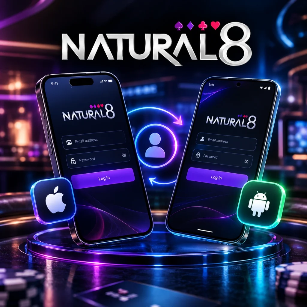 Natural8 mobile access with iOS and Android smartphones and synchronized player profile
