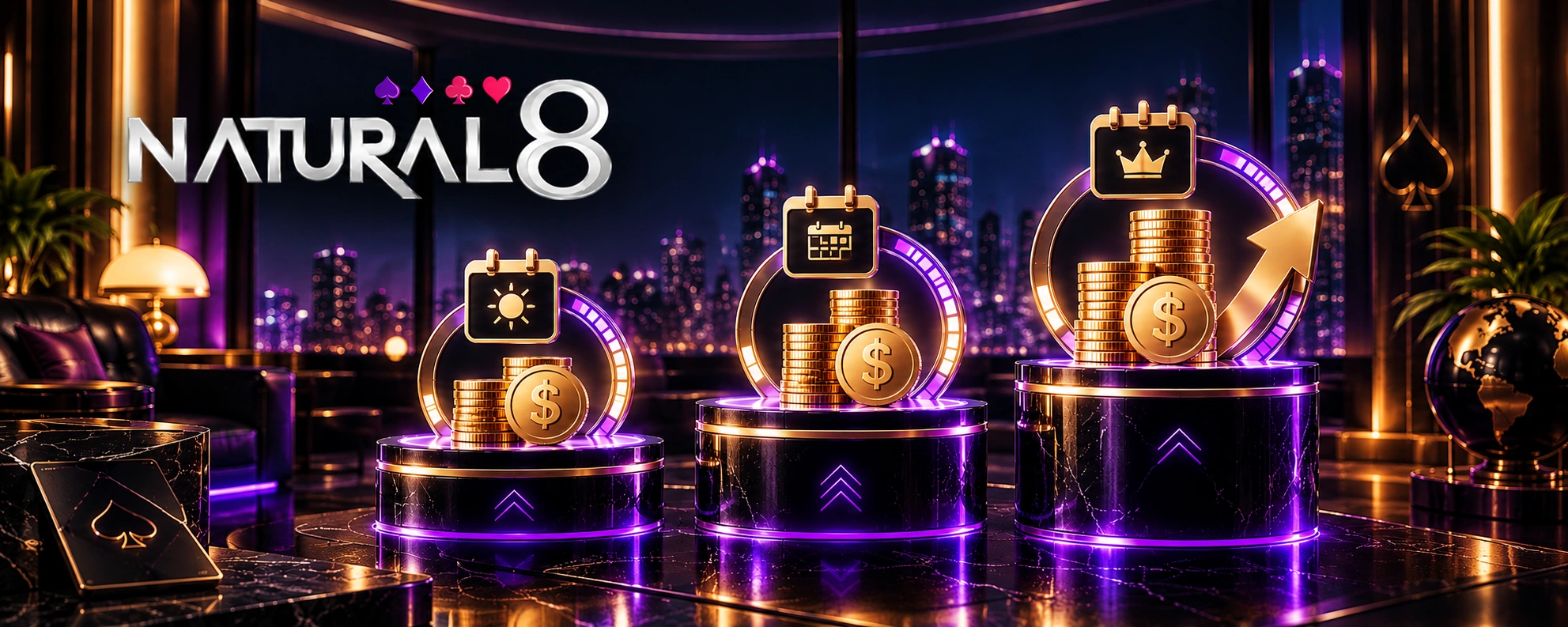 Natural8 withdrawal limits with daily, weekly and monthly payout tiers and financial indicators